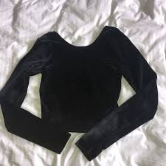 Abercrombie Black Velvet Top - Picture 1 of 1